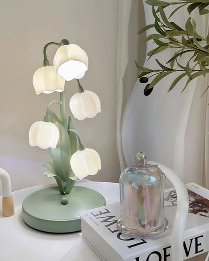 Bell Orchid Table Lamp | Elegant Floral Decorative Indoor Lighting