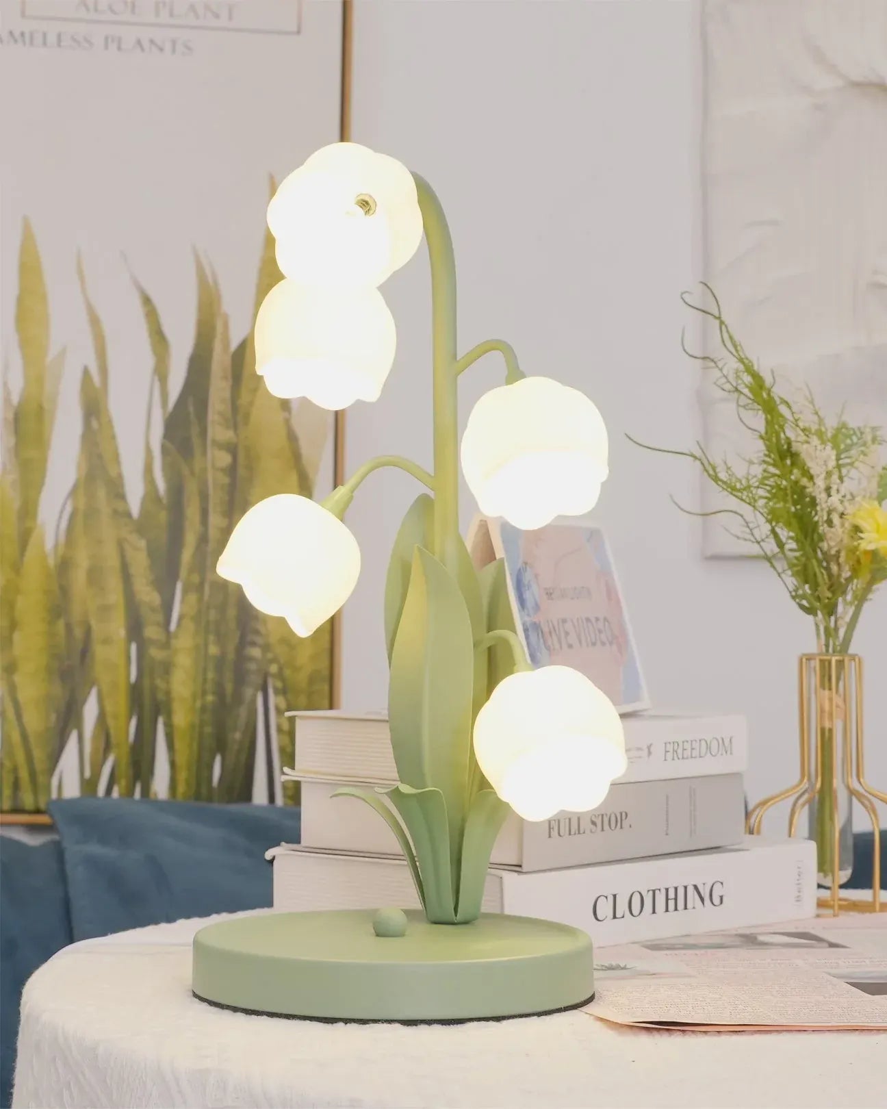 Bell Orchid Table Lamp | Elegant Floral Decorative Indoor Lighting