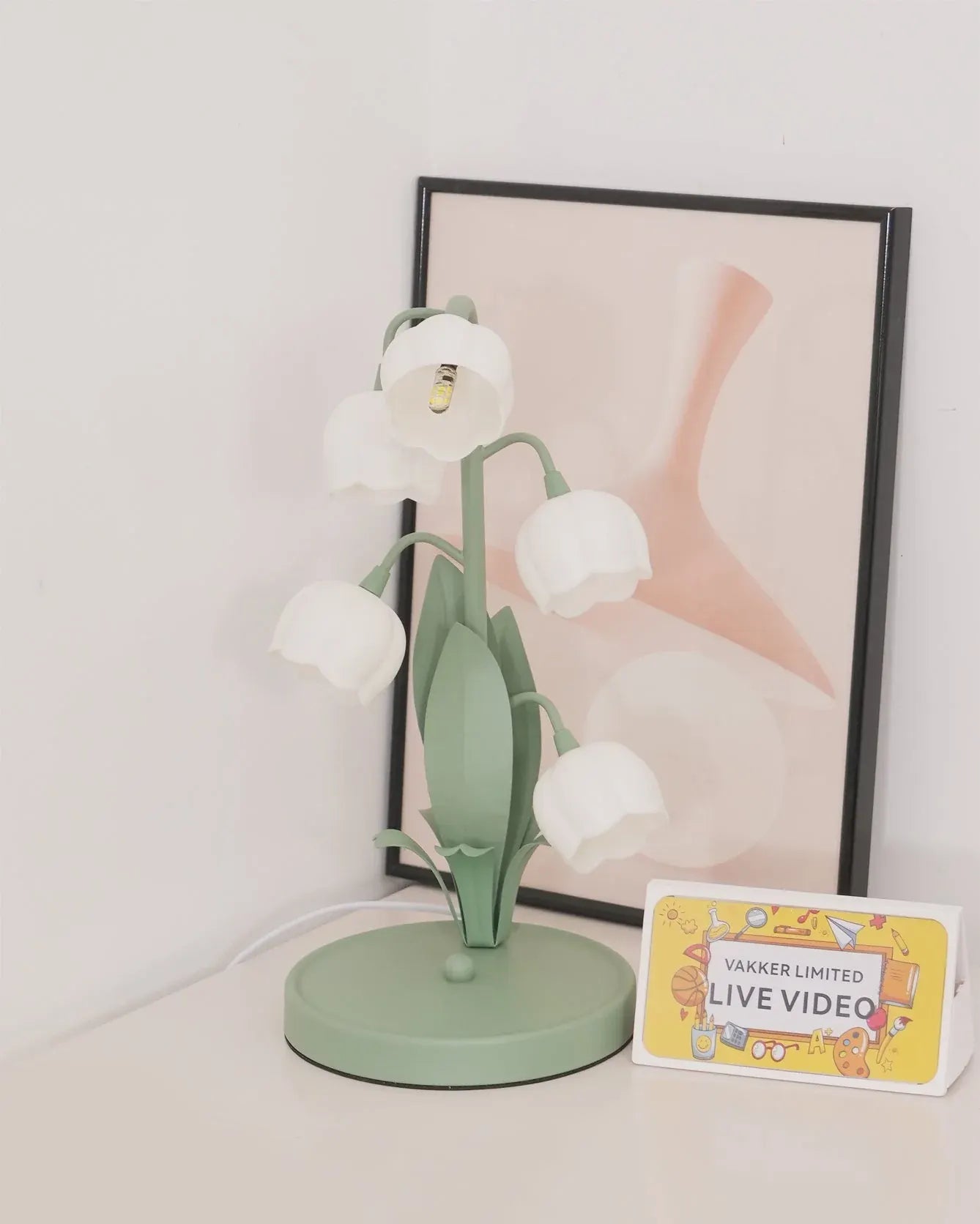 Bell Orchid Table Lamp | Elegant Floral Decorative Indoor Lighting