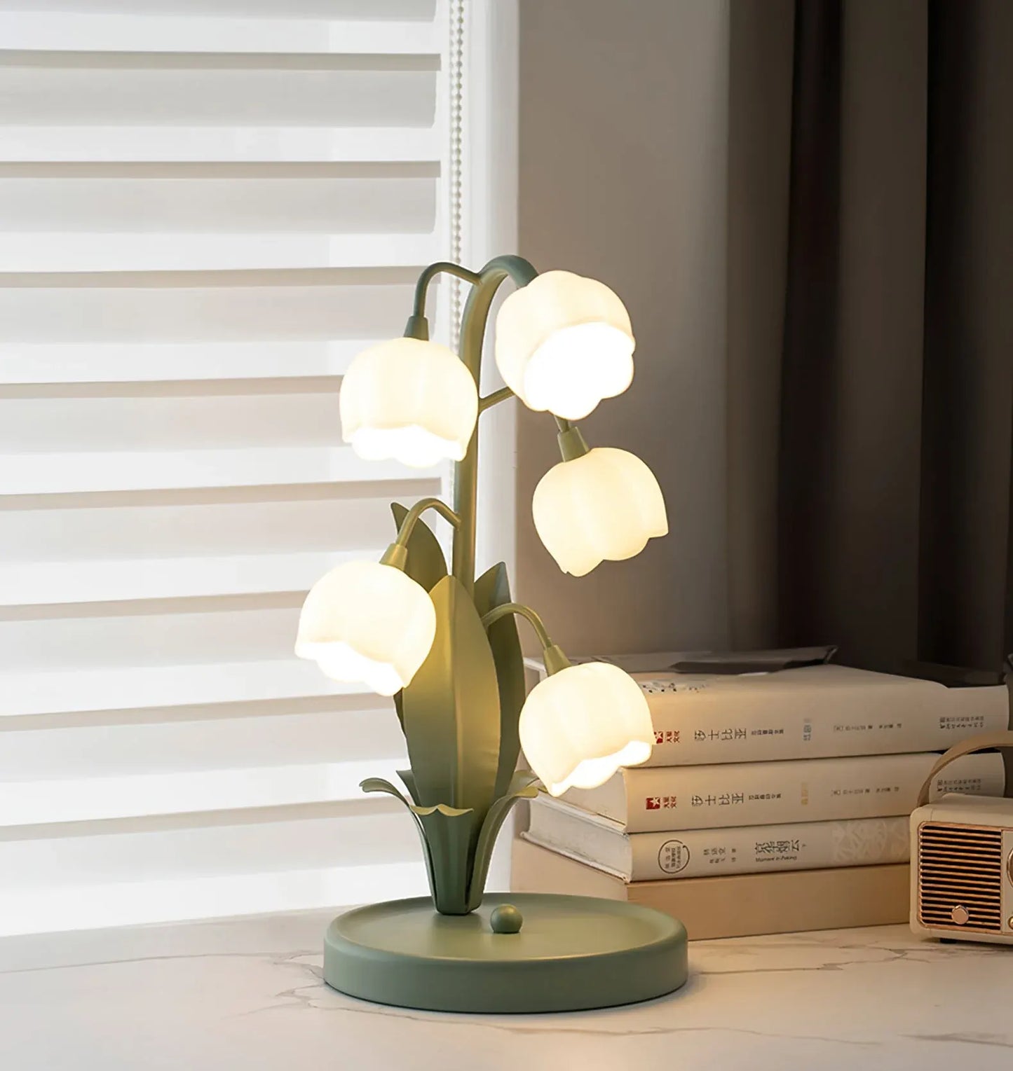 Bell Orchid Table Lamp | Elegant Floral Decorative Indoor Lighting