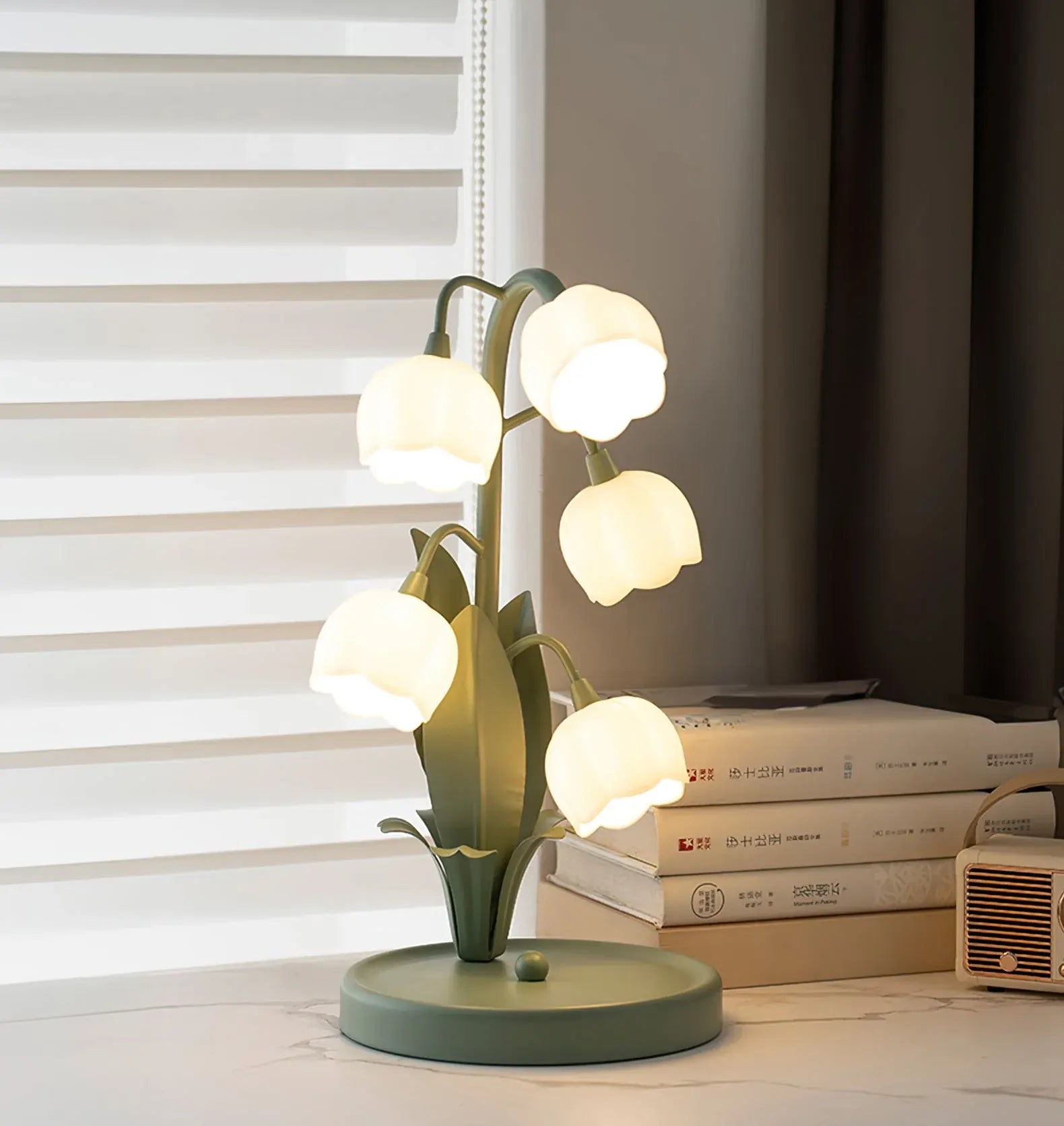 Bell Orchid Table Lamp | Elegant Floral Decorative Indoor Lighting