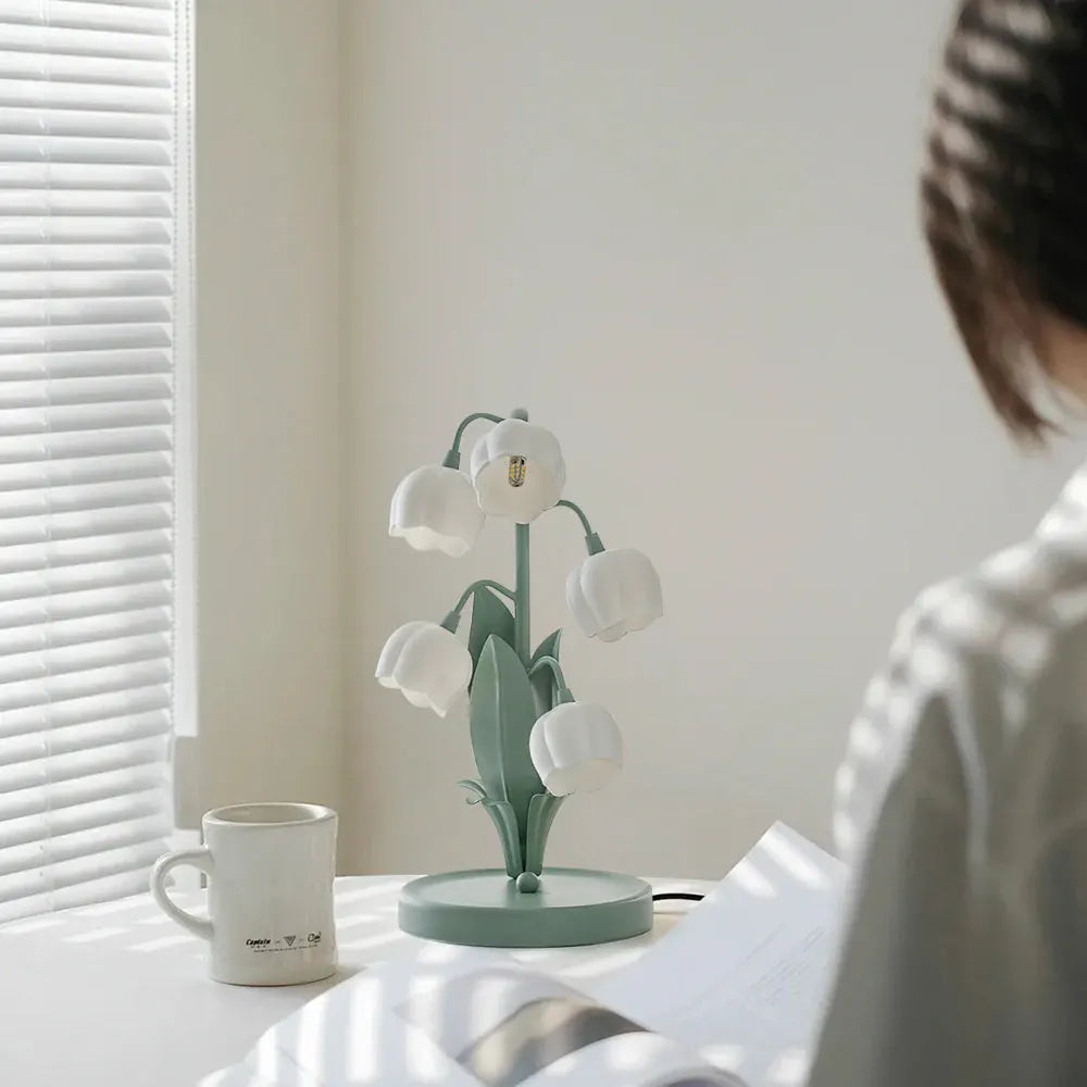 Bell Orchid Table Lamp | Elegant Floral Decorative Indoor Lighting