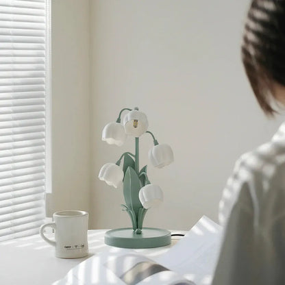 Bell Orchid Table Lamp | Elegant Floral Decorative Indoor Lighting