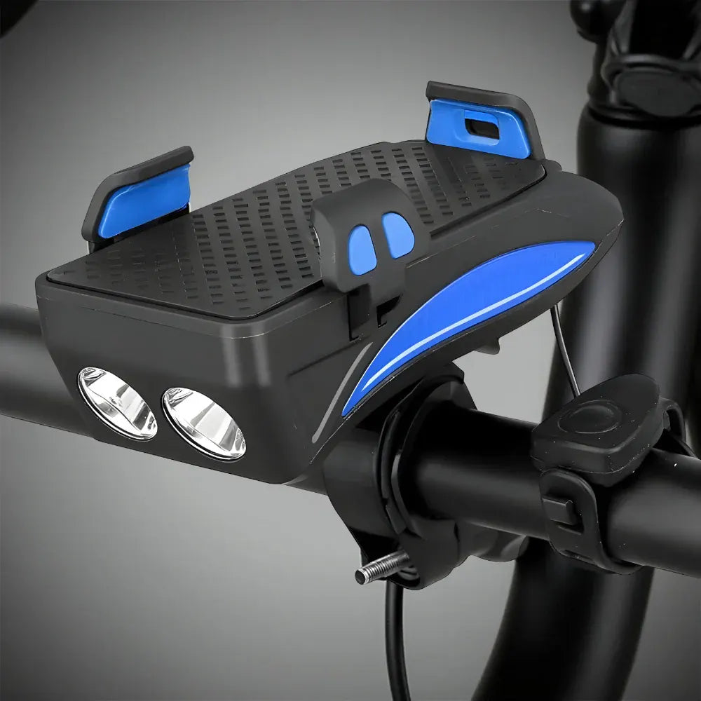 Bicycle Handlebar Mount with Light, Horn and Power Bank Combo