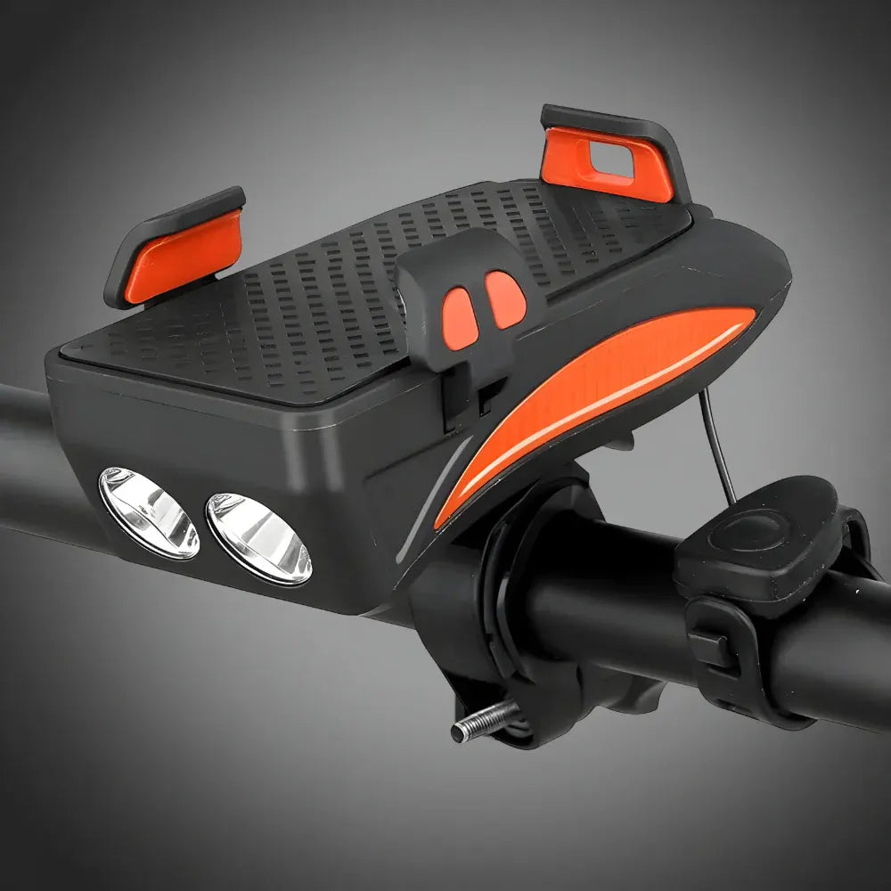 Bicycle Handlebar Mount with Light, Horn and Power Bank Combo
