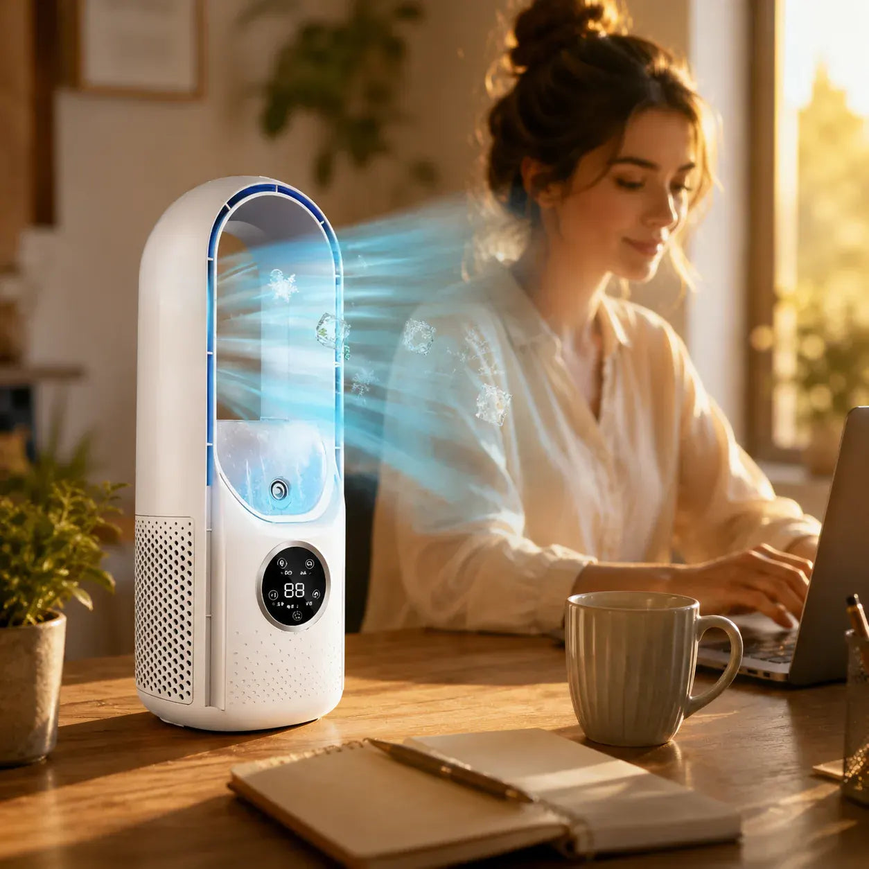 Bladeless Portable Air Cooler Fan