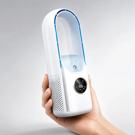 Bladeless Portable Cooling Fan with Quiet Air Conditioning