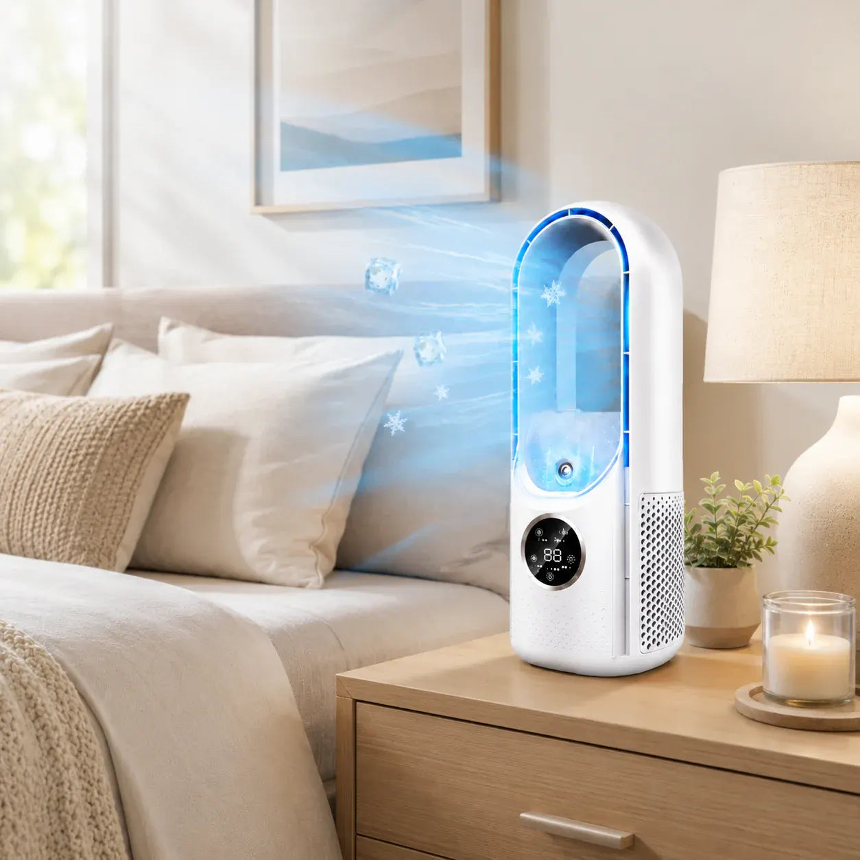 Bladeless Portable Desktop Cooling Fan Air Conditioner