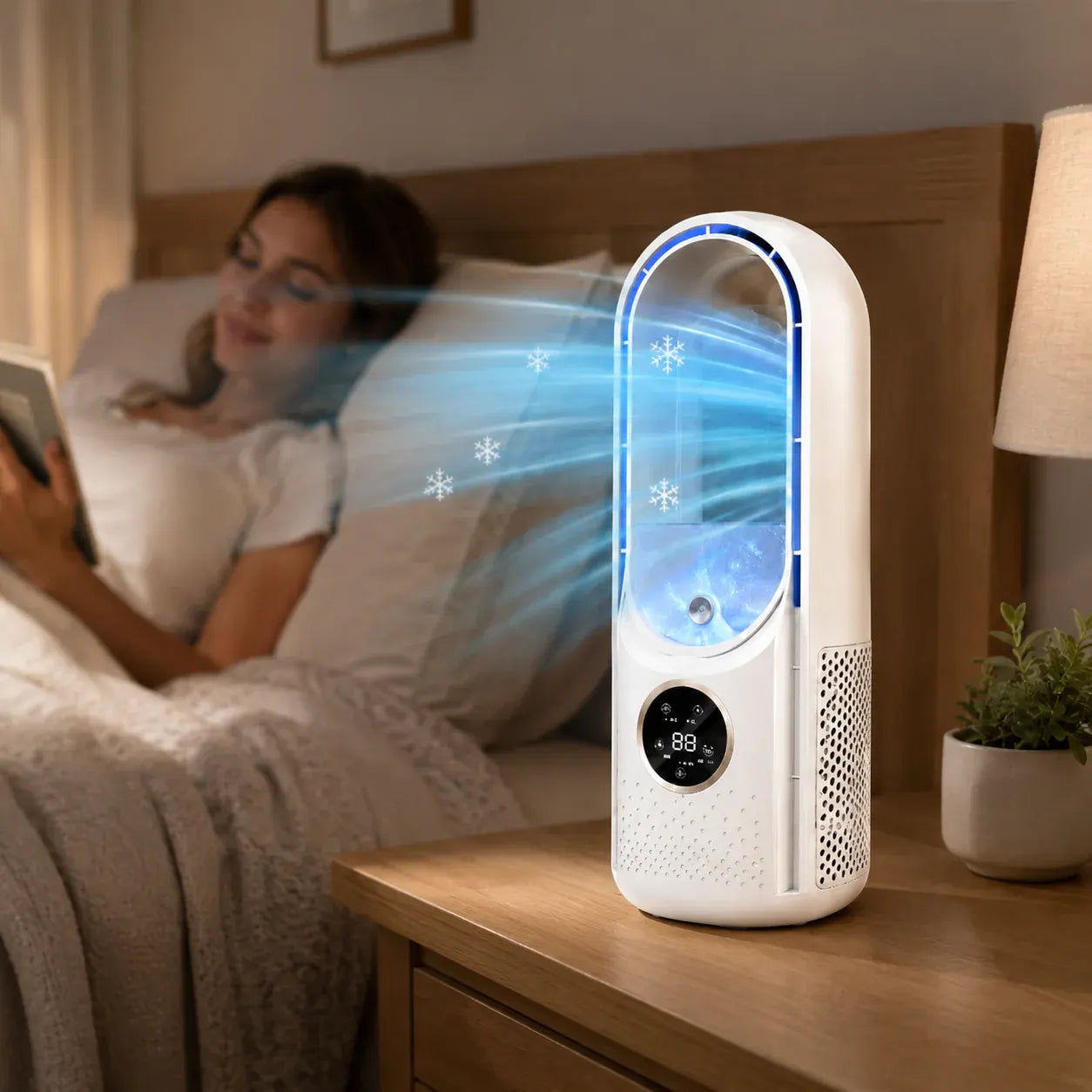 Bladeless Portable Desktop Cooling Fan Air Conditioner