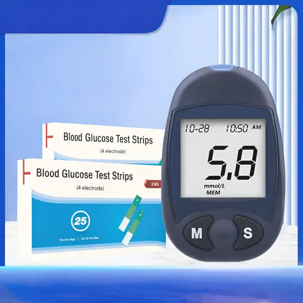 Blood Glucose Test Meter Kit with Sugar Level Monitor