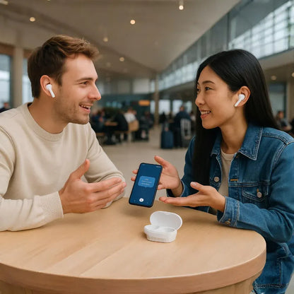 Bluetooth Earbuds with Real-Time Voice Translation Feature