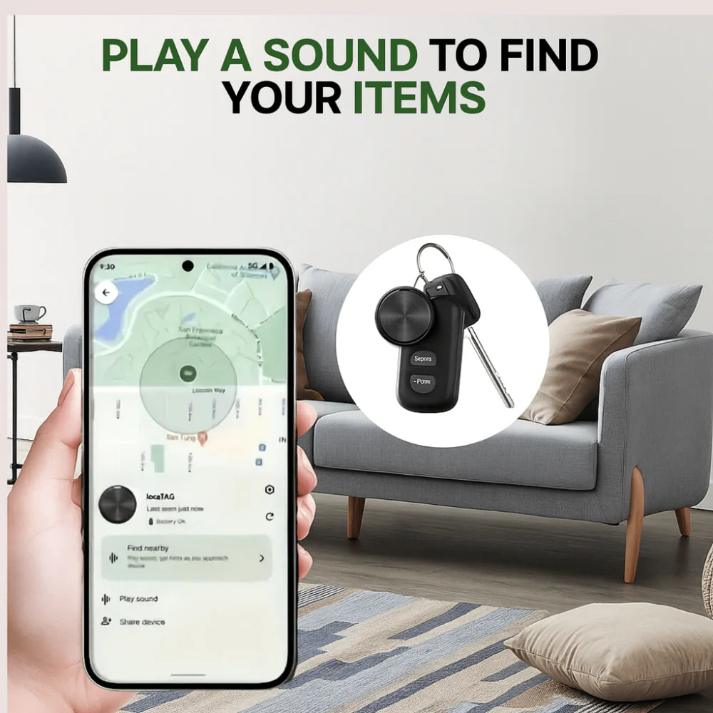 Bluetooth Smart Locator Tag for Keys, Pets, Bags & Devices