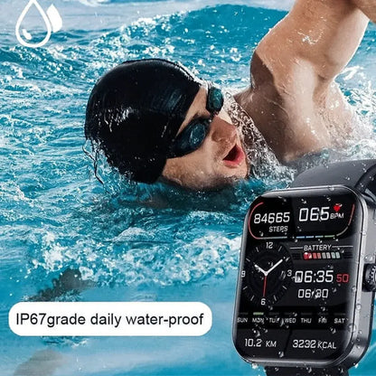 Bluetooth Smartwatch with Health Monitoring & Call Function