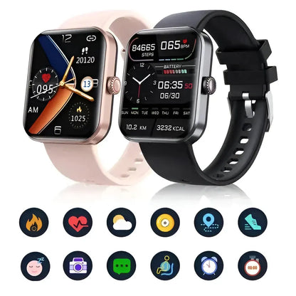 Bluetooth Smartwatch with Health Monitoring & Call Function