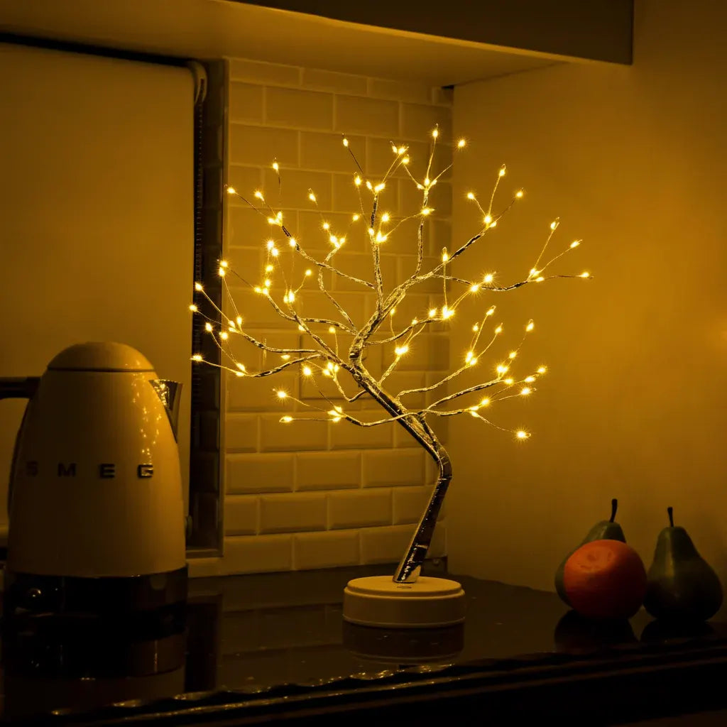 Bonsai Tree LED Table Lamp Decorative Cozy Ambient Home Accent Light