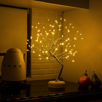 Bonsai Tree LED Table Lamp Decorative Cozy Ambient Home Accent Light