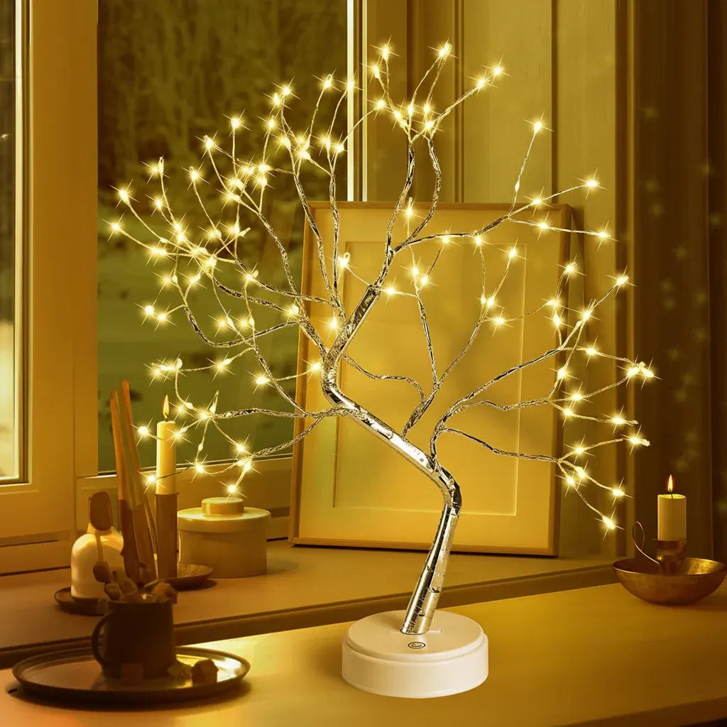Bonsai Tree LED Table Lamp Decorative Cozy Ambient Home Accent Light