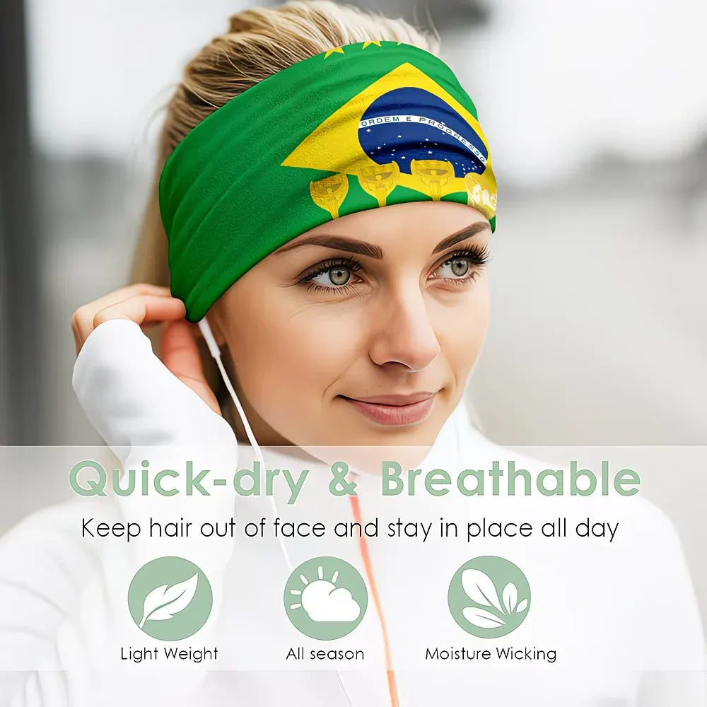 Brazil Flag World Cup Neck Gaiter Headwear Face Cover