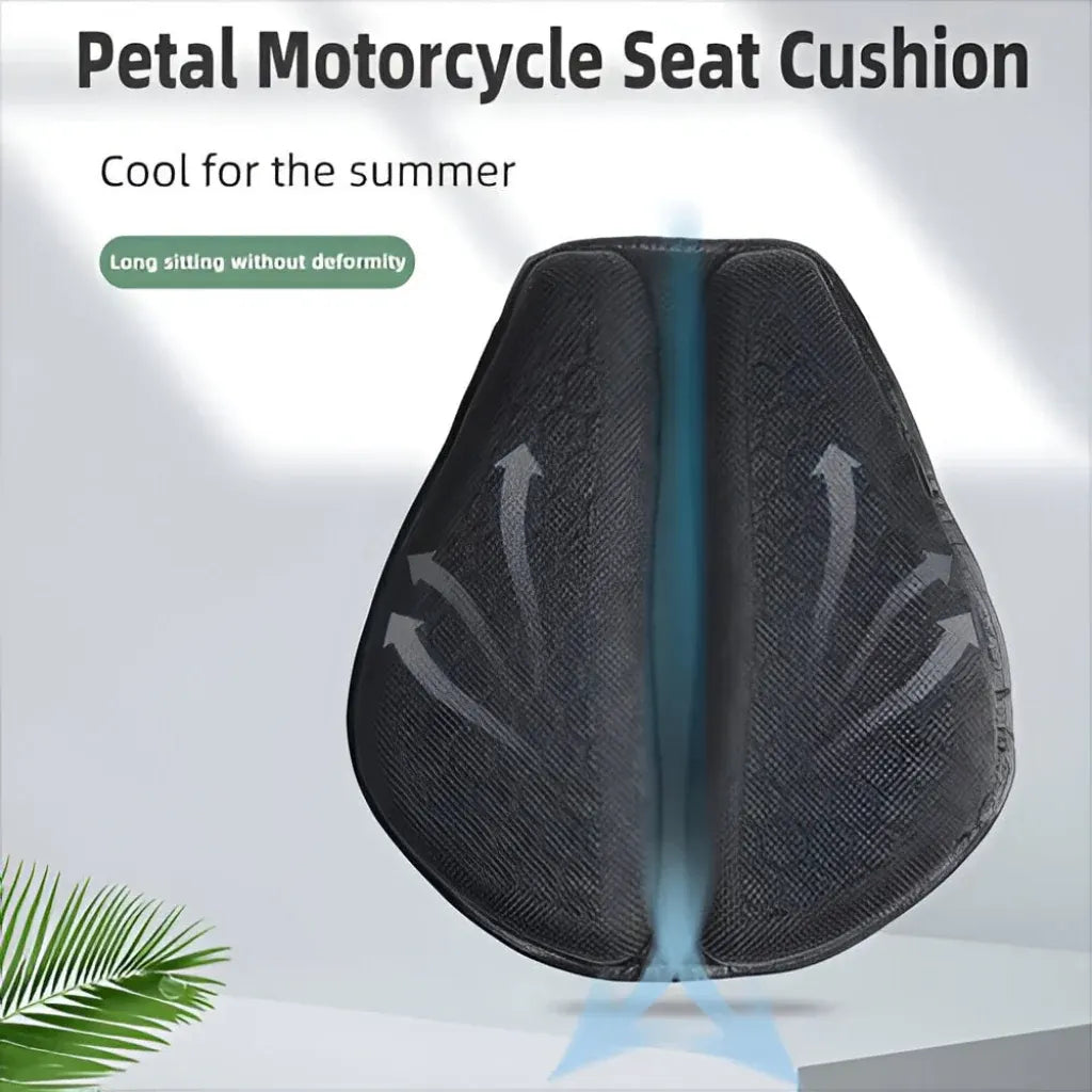 Breathable Honeycomb Motorcycle Seat Pad for All-Day Riding Comfort