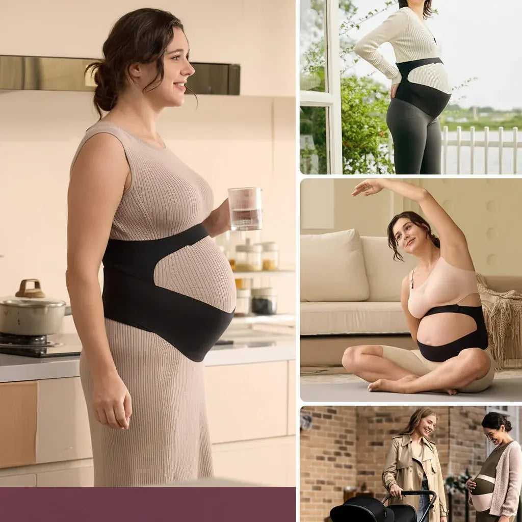 Breathable Pregnancy Support Belt with Back Relief for Maternity Belly