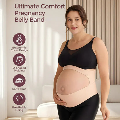 Breathable Pregnancy Support Belt with Back Relief for Maternity Belly