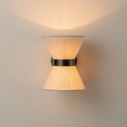 Bronze & Linen Wall Sconce | Timeless Contemporary Design