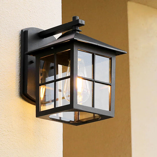 Camden Outdoor Lantern Sconce | Vintage E27 Wall Lamp