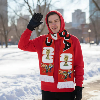 Canada World Cup Fan Scarf Hand Washable Sports Team Flag Wrap