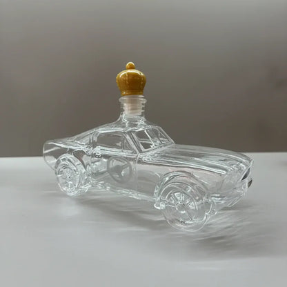 Car-Shaped Glass Whiskey Decanter Bottle for Bar Display