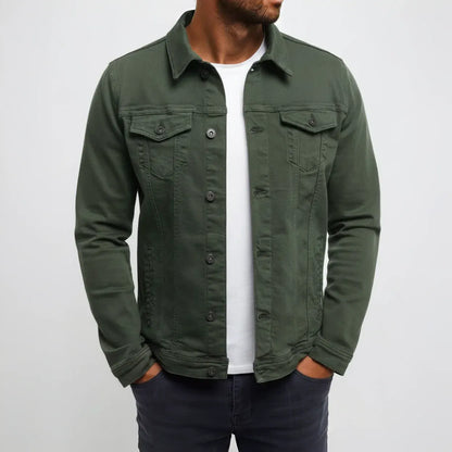 Casual Lightweight Men's Button-Front Outerwear Jacket