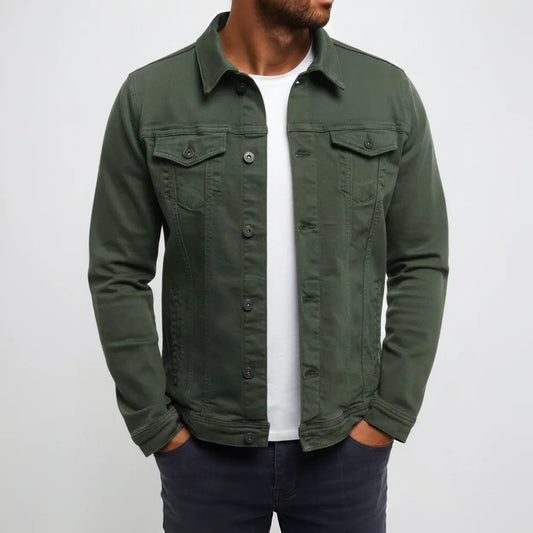 Casual Lightweight Men's Button-Front Outerwear Jacket