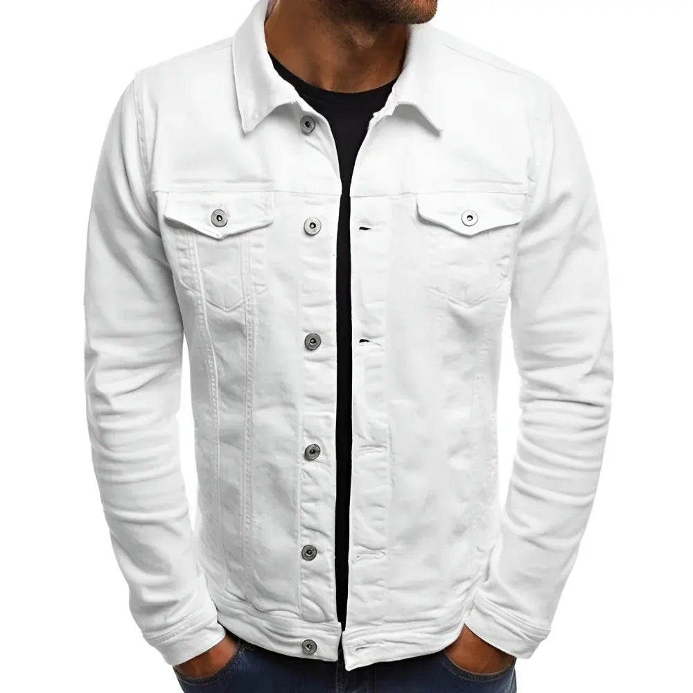 Casual Lightweight Men's Button-Front Outerwear Jacket