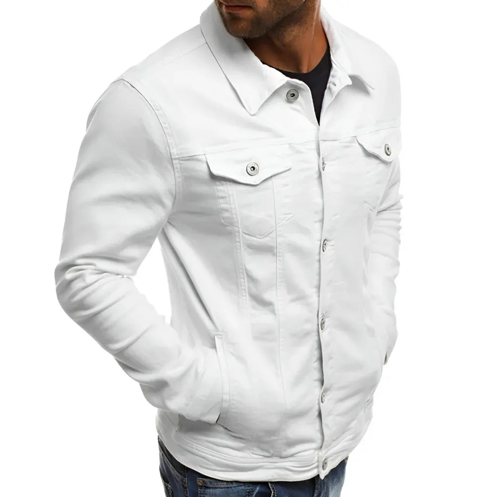 Casual Lightweight Men's Button-Front Outerwear Jacket
