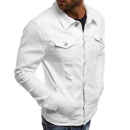 Casual Lightweight Men's Button-Front Outerwear Jacket