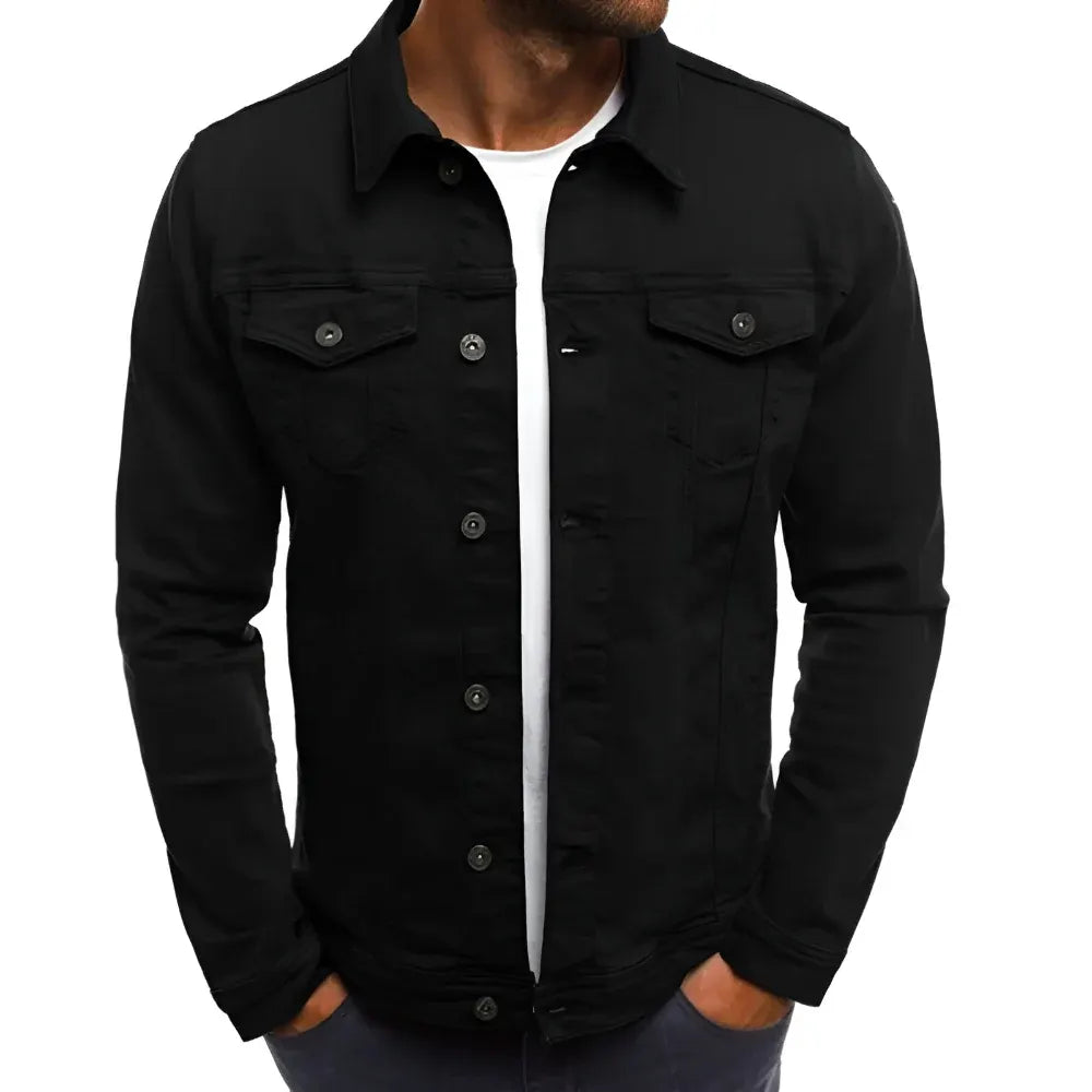 Casual Lightweight Men's Button-Front Outerwear Jacket