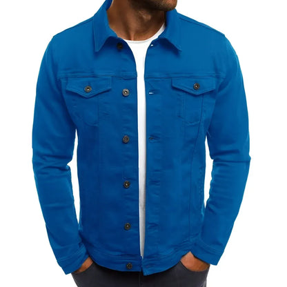 Casual Lightweight Men's Button-Front Outerwear Jacket