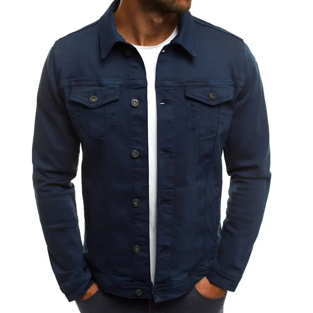 Casual Lightweight Men's Button-Front Outerwear Jacket