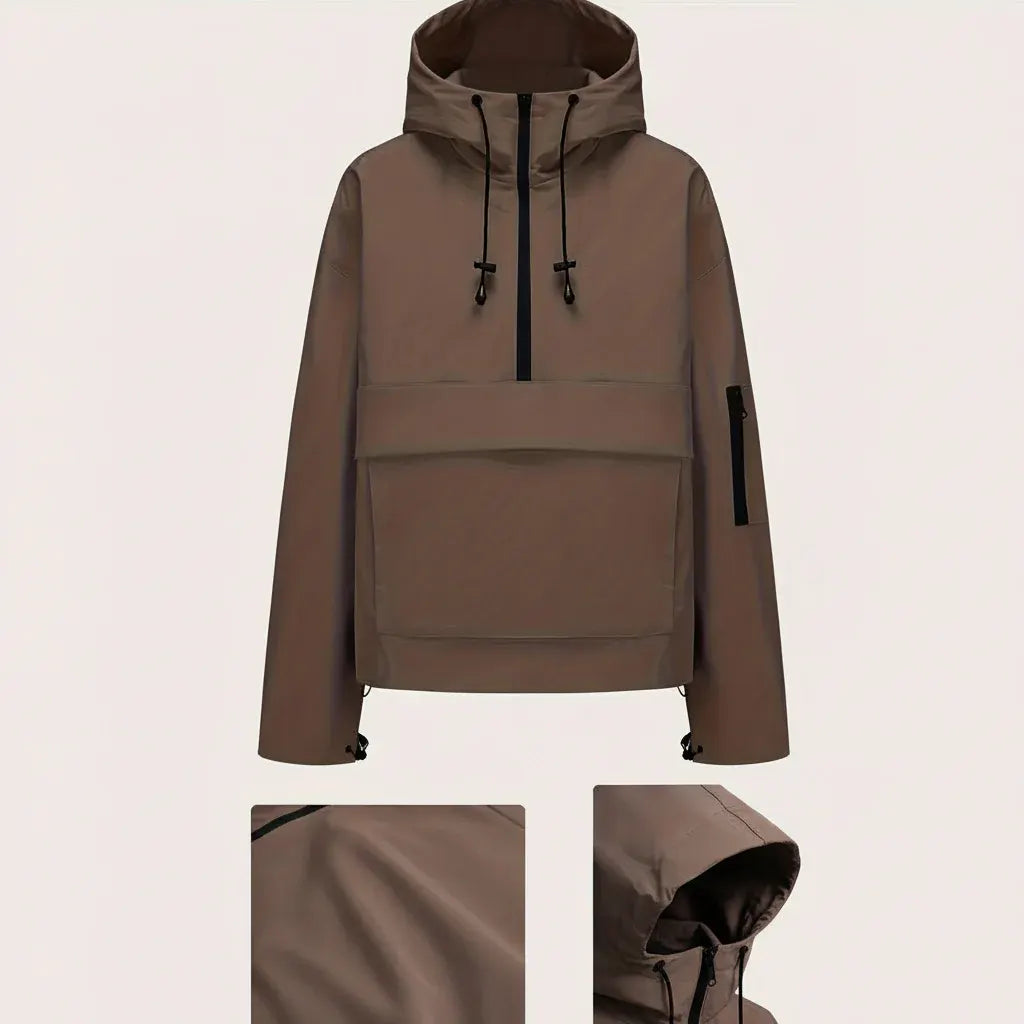 Casual Zip-Up Hoodie with Pockets