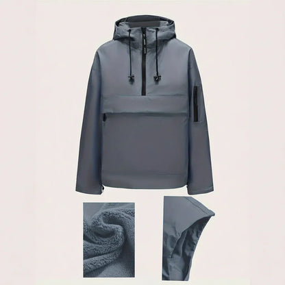 Casual Zip-Up Hoodie with Pockets