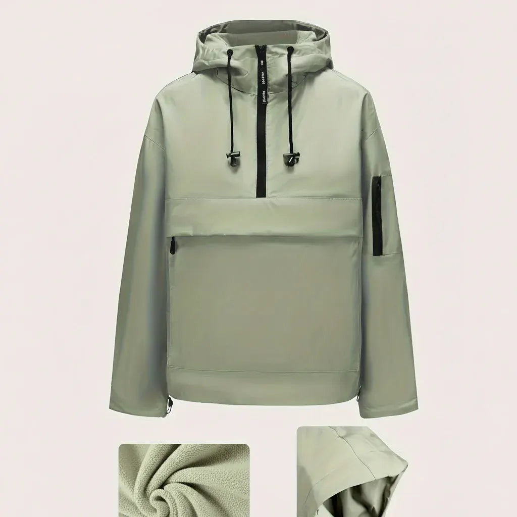Casual Zip-Up Hoodie with Pockets
