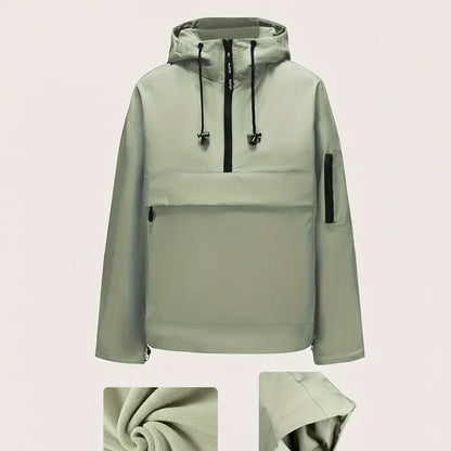 Casual Zip-Up Hoodie with Pockets
