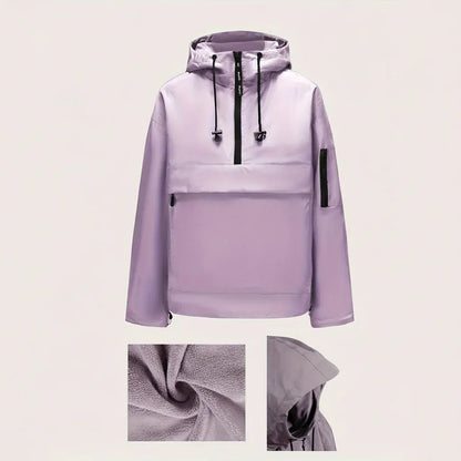 Casual Zip-Up Hoodie with Pockets
