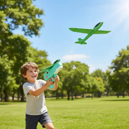 Catapult Airplane Glider Launcher Indoor Outdoor Play Toy