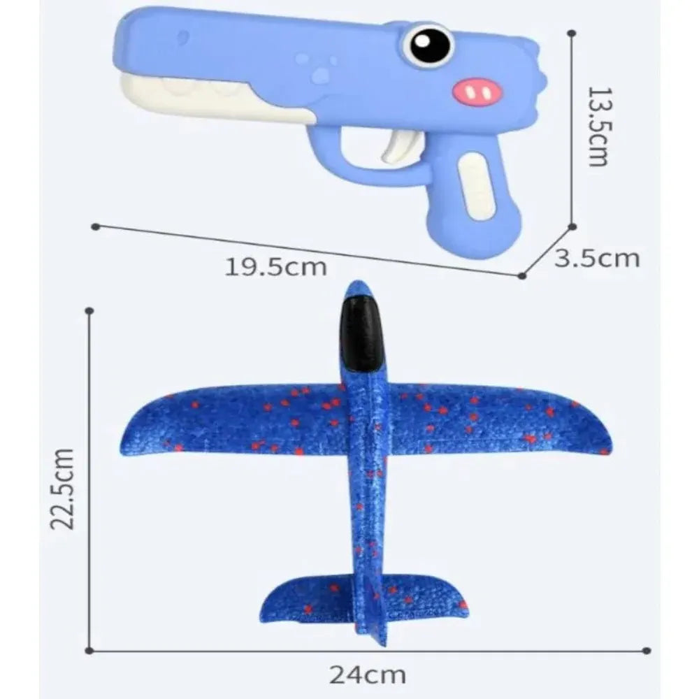 Catapult Airplane Glider Launcher Indoor Outdoor Play Toy