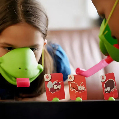 Chameleon Tongue Challenge Skill Board Game with Mask for Kids Parties