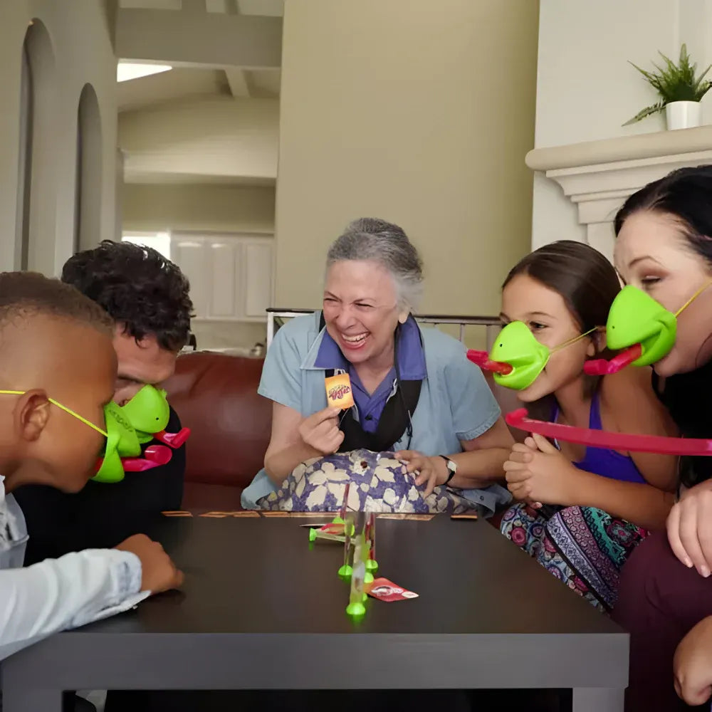 Chameleon Tongue Challenge Skill Board Game with Mask for Kids Parties