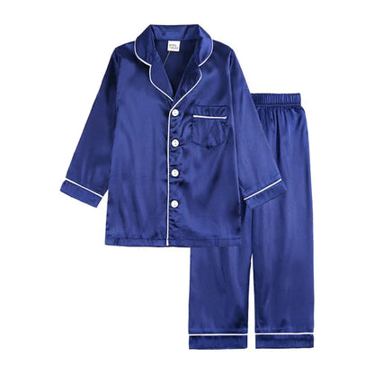 Children's Button-Front Sleepwear Set with Top and Pants