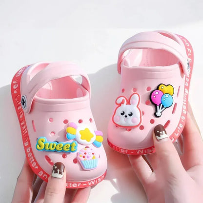 Children's Cartoon Garden Clogs Slip-On Sandals for Toddlers