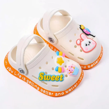 Children's Cartoon Garden Clogs Slip-On Sandals for Toddlers