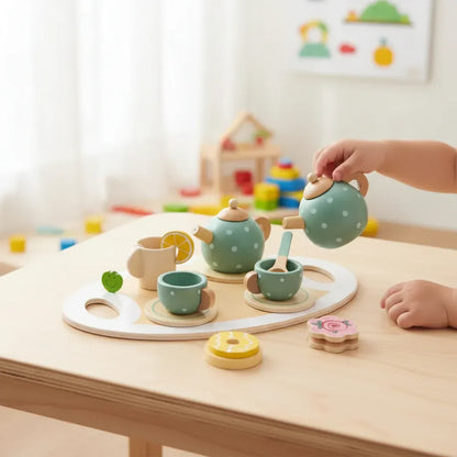 Children's Pretend Tea Party Set for Fine Motor Skill Development & Interactive Play